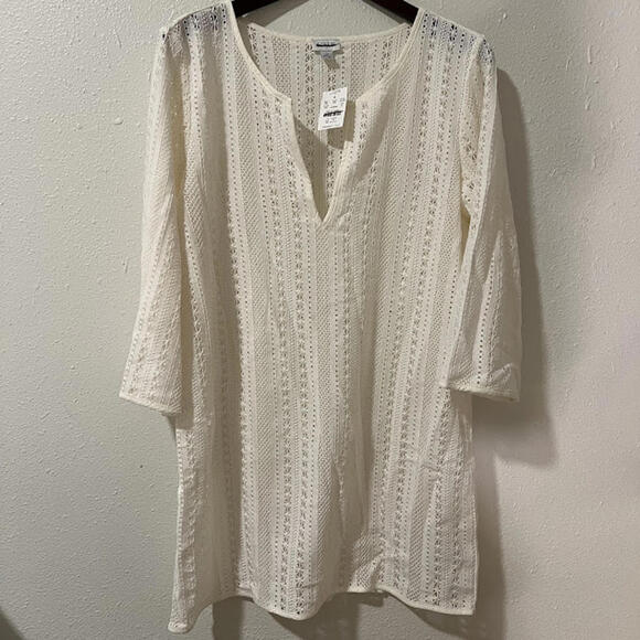 J.Crew Crochet Lace Beach Cover-Up – Ivory – Size Medium (NWT) - Picture 2 of 5
